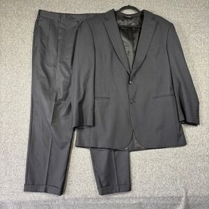 Jos. A. Bank Mens Pinstripe 100% Wool 2 Piece Suit 44L 39X30